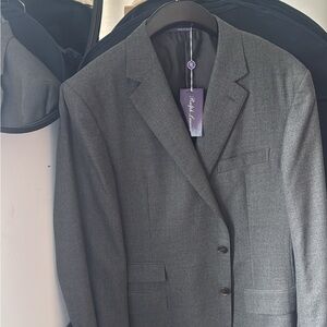 Purple Label Kent Hand-Tailored Flannel Suit Jacket Ralph Lauren